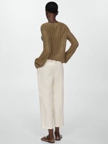 Штани повсякденні MANGO Linen модель 67075724_5 Фото