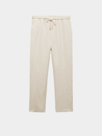 Штани повсякденні MANGO Linen модель 67075724_5 Фото