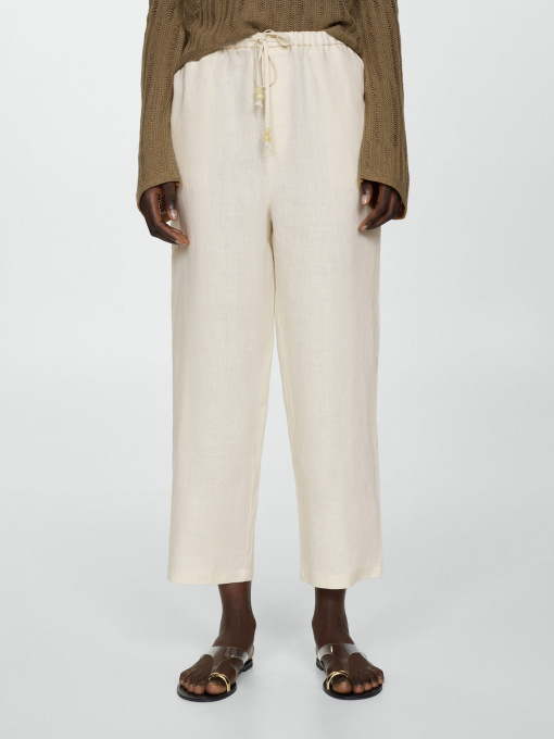 Брюки повседневные MANGO Linen модель 67075724_5 Фото