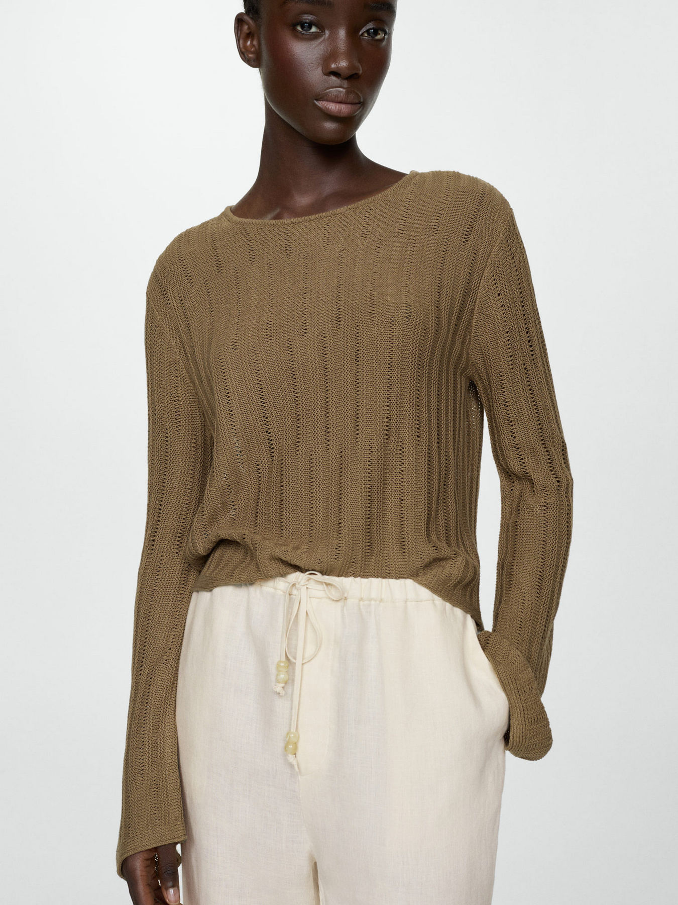 Повсякденні штани MANGO Linen модель 67075724_5 Повсякденні штани MANGO Linen модель 67075724_5 Фото