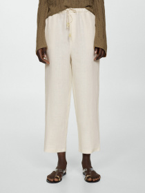 Повсякденні штани MANGO Linen модель 67075724_5 Фото