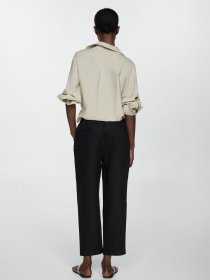 Брюки повседневные MANGO Linen модель 67075724_99 Фото