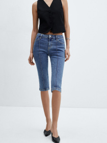 Джинсовые шорты MANGO Lora модель 67075740_TM Фото