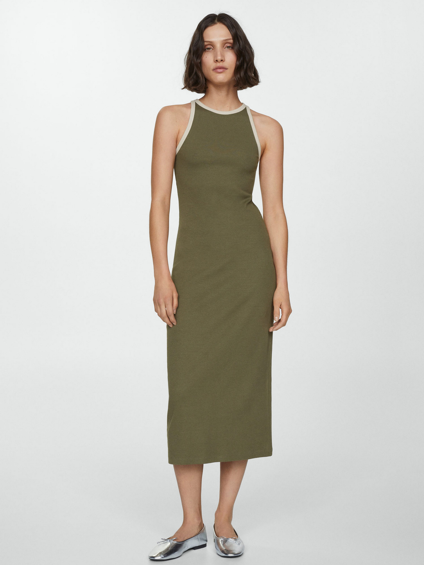 Платье миди MANGO Tini модель 67075747_37 Фото