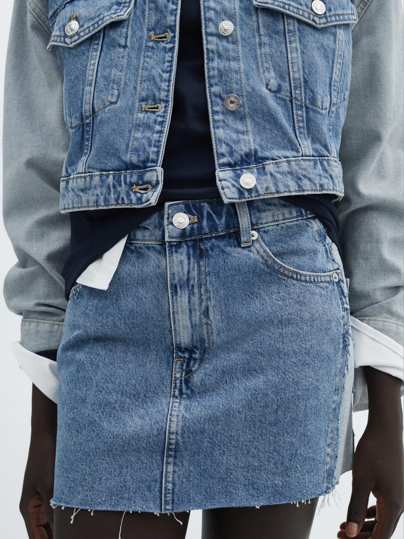 Джинсовая юбка MANGO Olivia модель 67076320_TM Фото