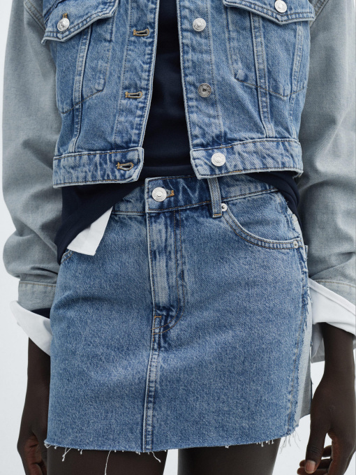 Джинсовая юбка MANGO Olivia модель 67076320_TM Фото