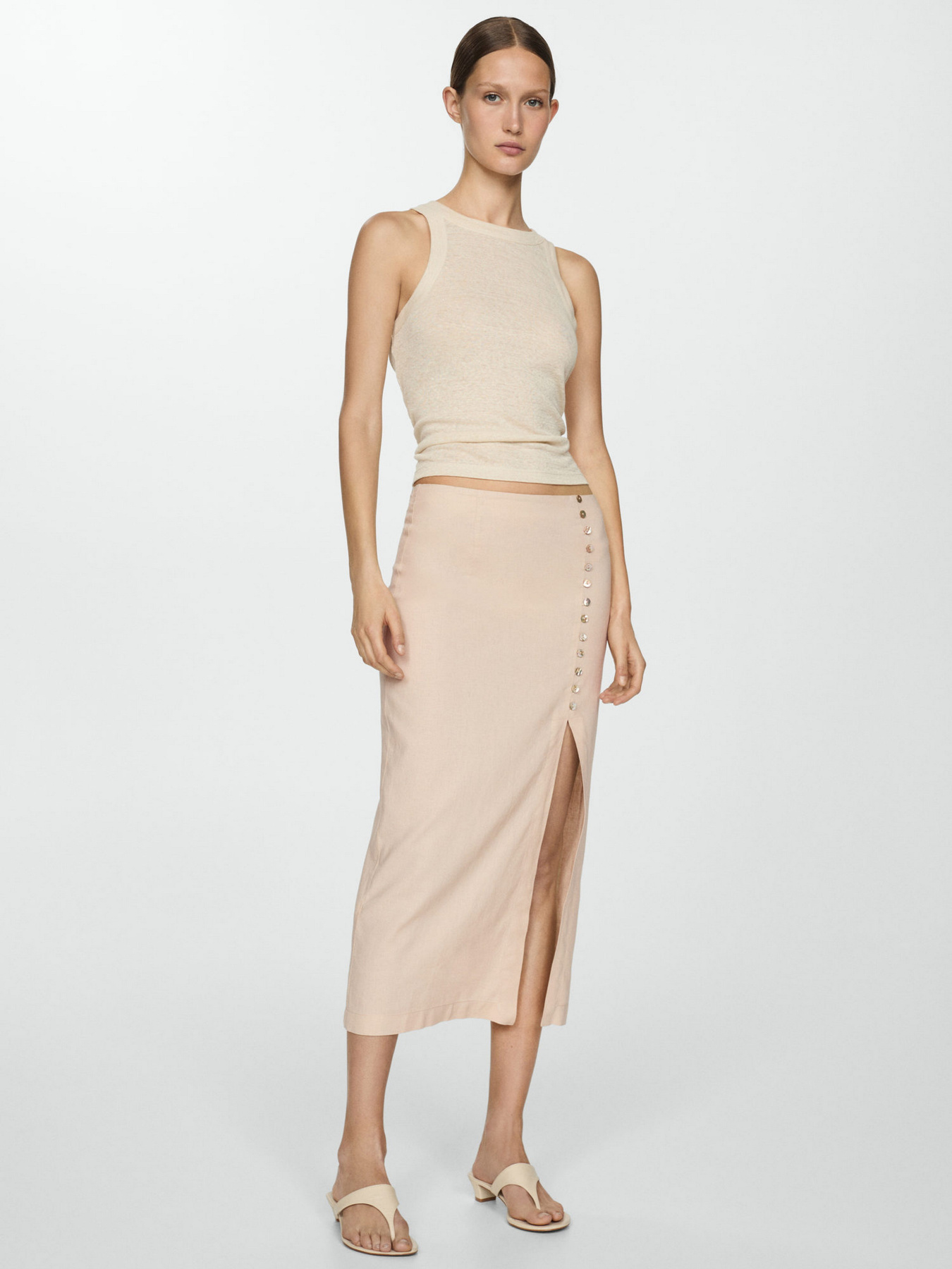Юбка миди MANGO Carla модель 67077111_8 Фото
