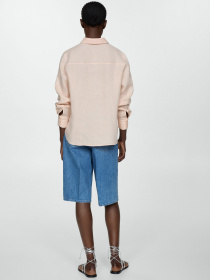 Сорочка MANGO Lino модель 67085722_83 Фото