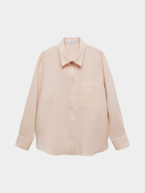 Рубашка повседневная MANGO Lino модель 67085722_83 Рубашка повседневная MANGO Lino модель 67085722_83 Фото