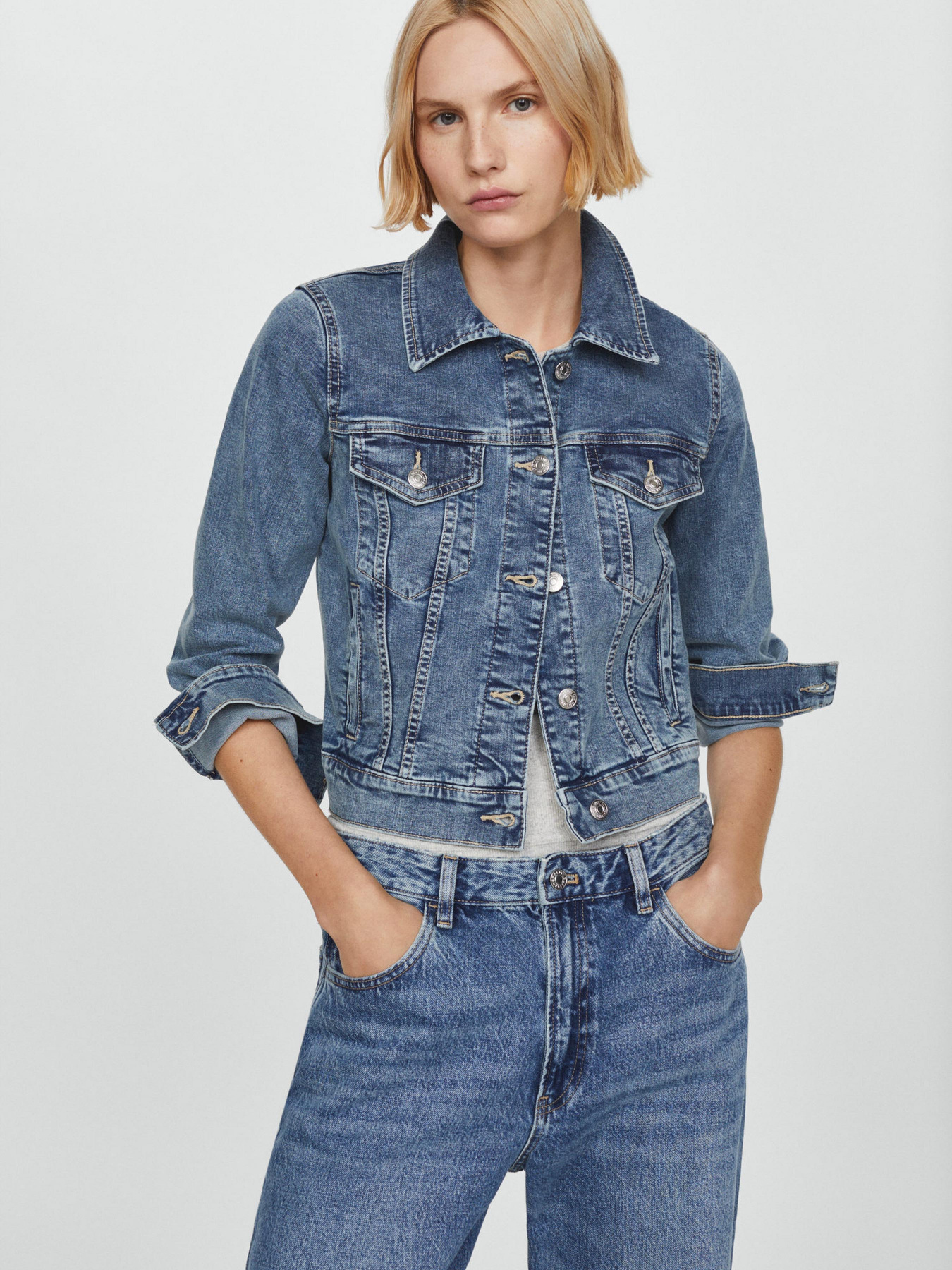 Джинсова куртка MANGO Vicky модель 67085733_TM Джинсова куртка MANGO Vicky модель 67085733_TM Фото