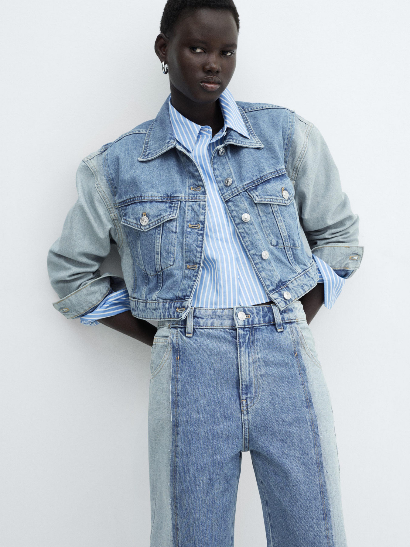 Широкі джинси MANGO Olivia модель 67085736_TM Фото