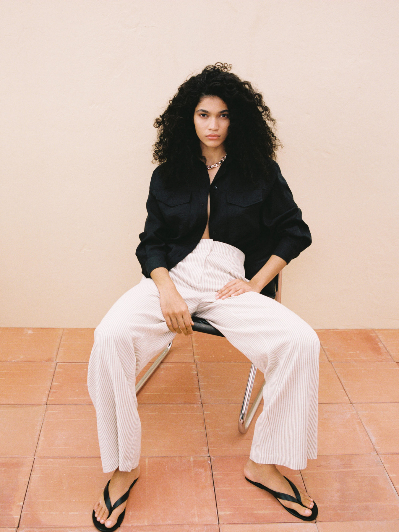 Штани палаццо MANGO Bali модель 67088268_5 Фото