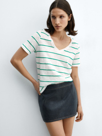 Футболка MANGO Linda модель 67096026_1 Футболка MANGO Linda модель 67096026_1 Фото