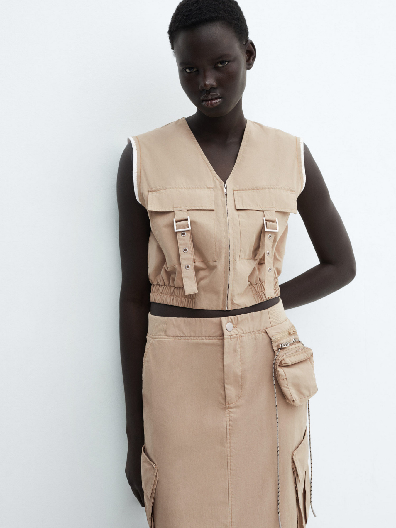 Жилет MANGO Tapioca модель 67096320_35 Фото