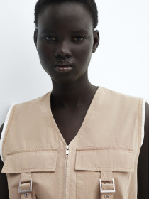 Жилет MANGO Tapioca модель 67096320_35 Фото