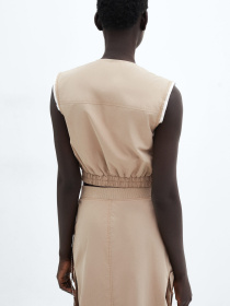 Жилет MANGO Tapioca модель 67096320_35 Фото