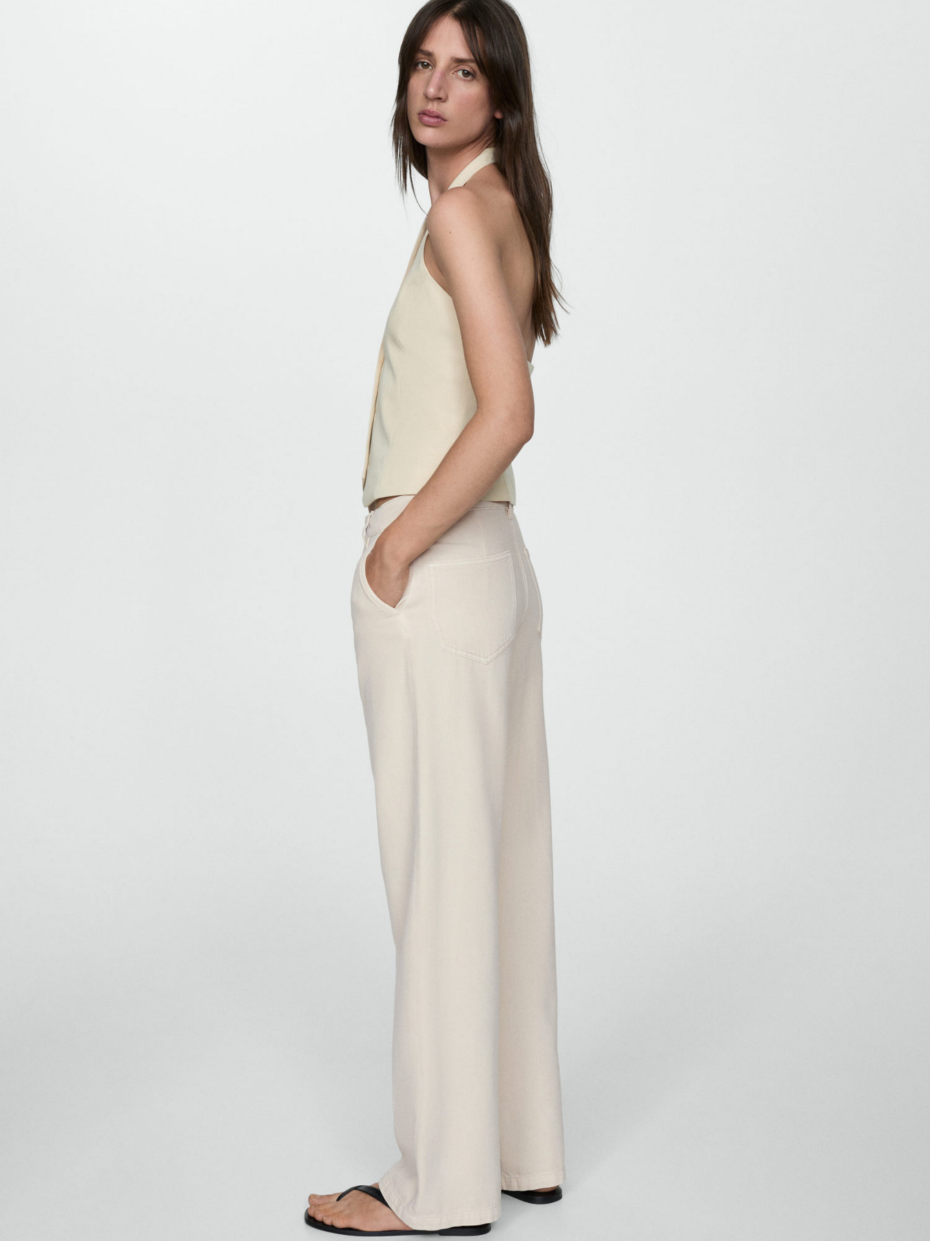 Широкие джинсы MANGO Arletita модель 67097117_5 Фото