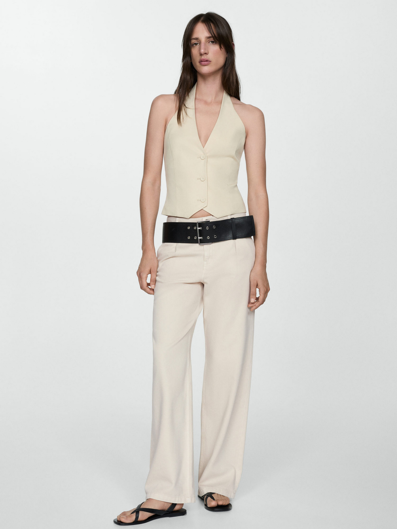 Широкие джинсы MANGO Arletita модель 67097117_5 Фото