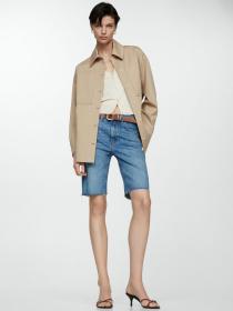 Рубашка повседневная MANGO Over модель 67097927_8 Рубашка повседневная MANGO Over модель 67097927_8 Фото