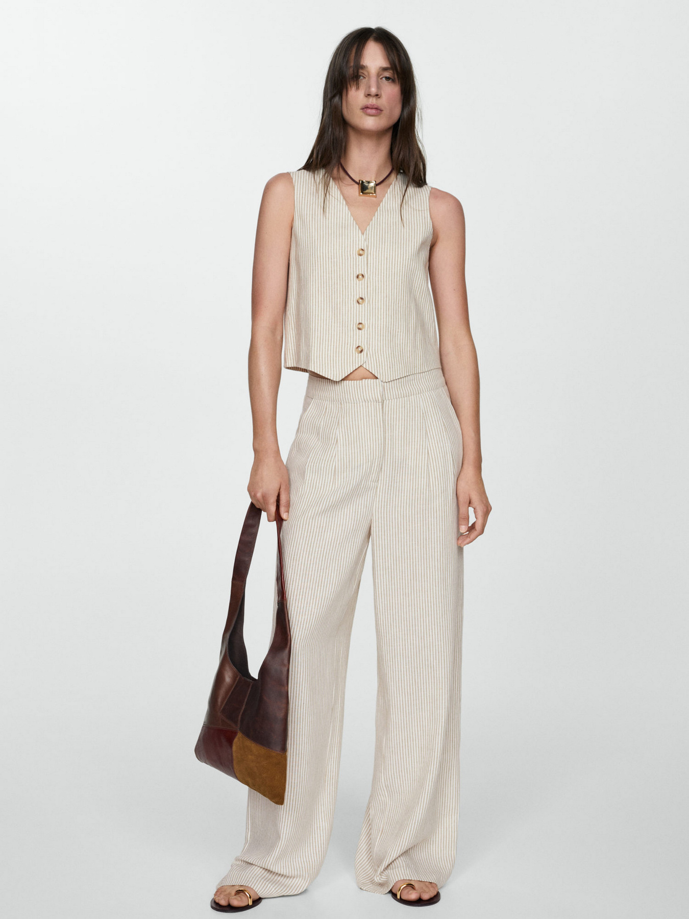 Классический жилет MANGO Bali модель 67098268_5 Фото