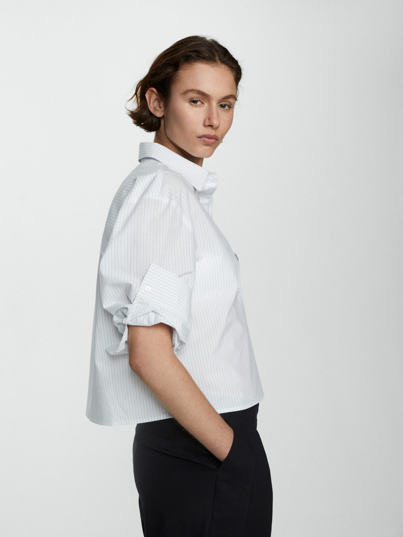 Рубашка повседневная MANGO Rua модель 67007125_50 Фото