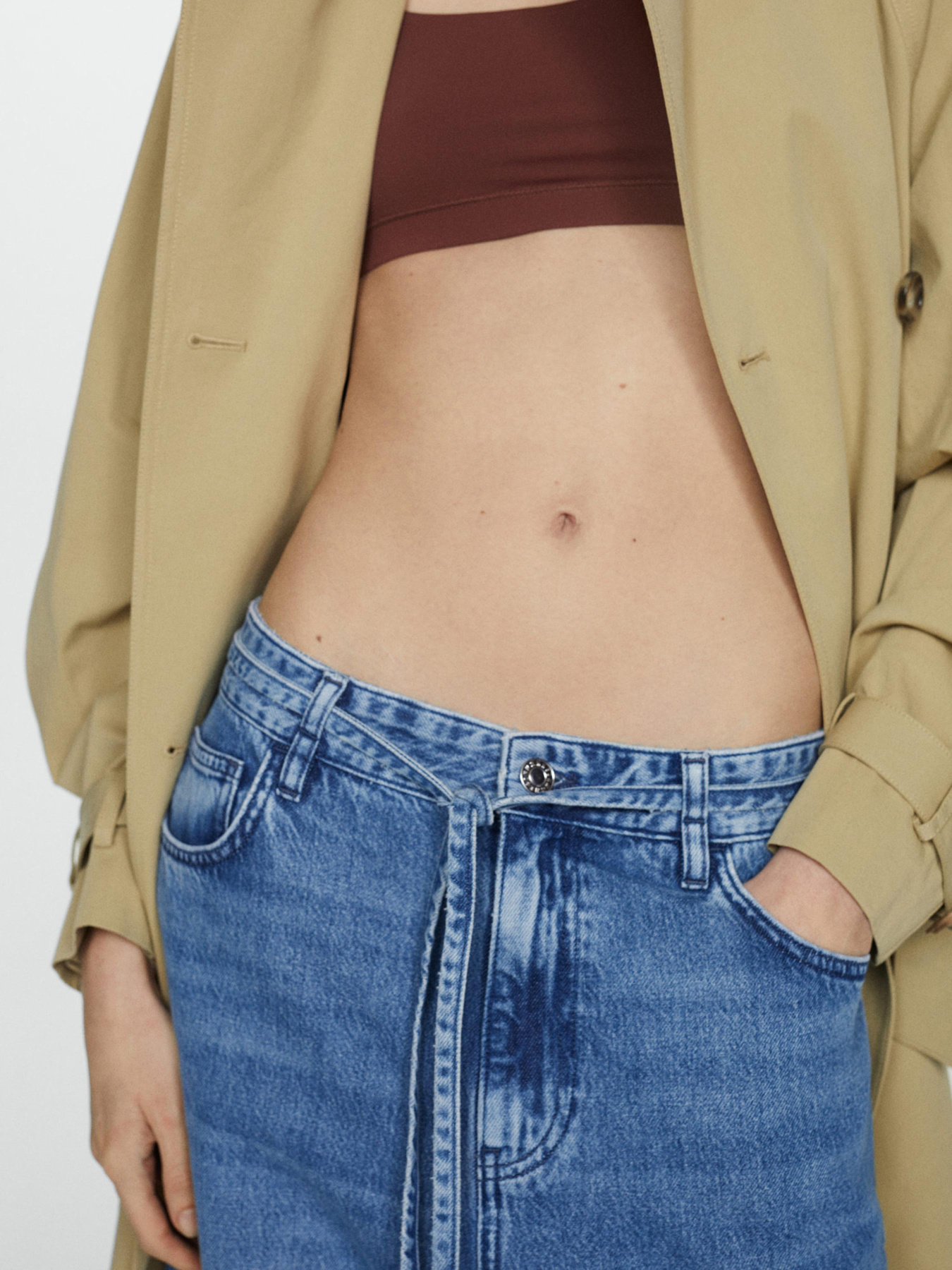 Широкие джинсы MANGO модель 67017144_TM Фото