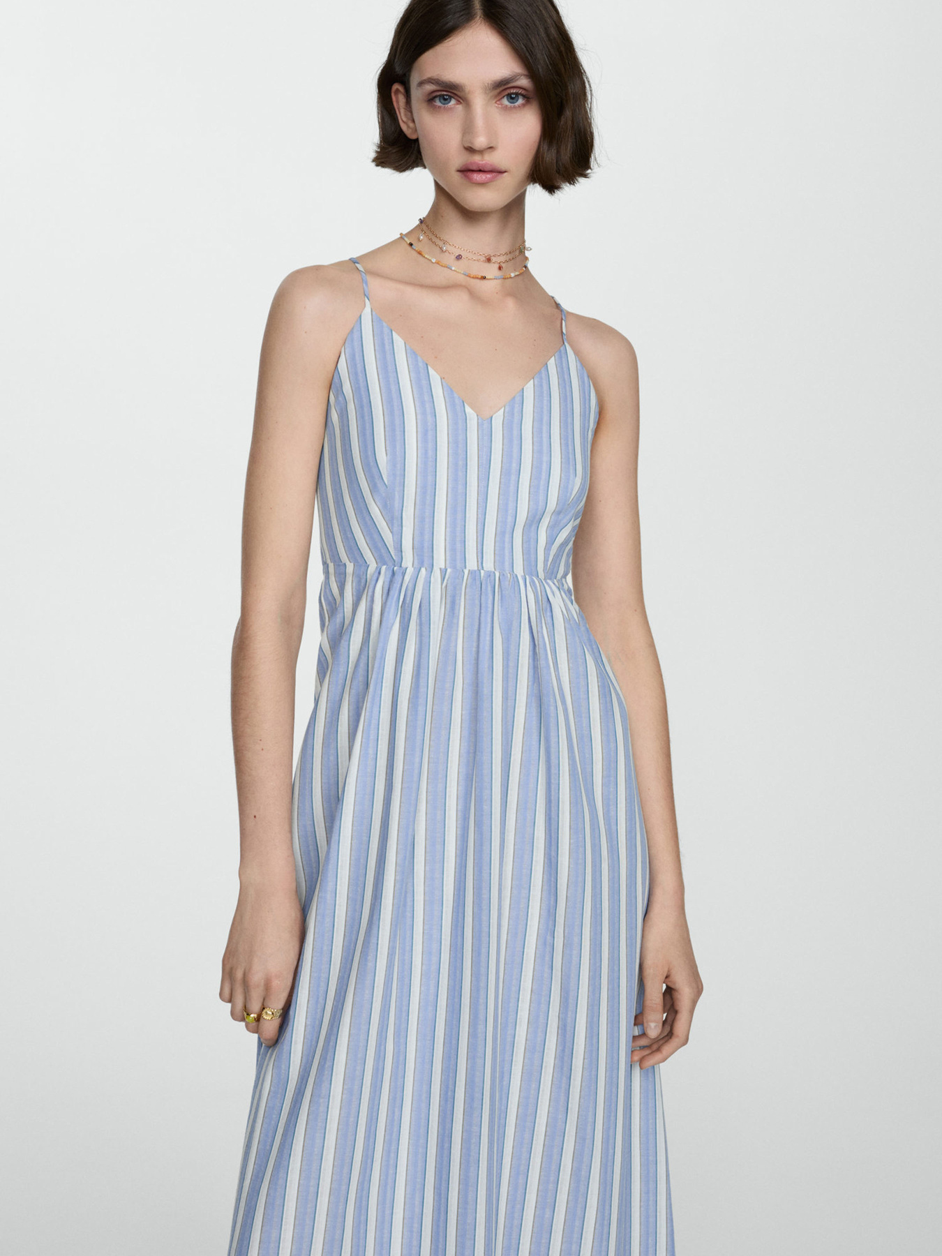 Платье макси MANGO модель 67028646_50 Фото