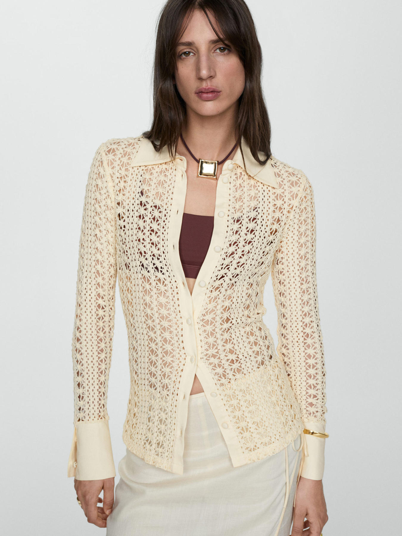 Блуза MANGO модель 67037137_5 Фото