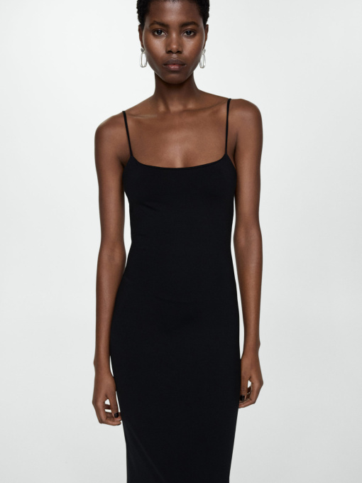 Платье макси MANGO модель 67057147_99 Фото