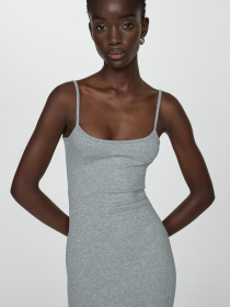 Платье макси MANGO модель 67058644_92 Фото