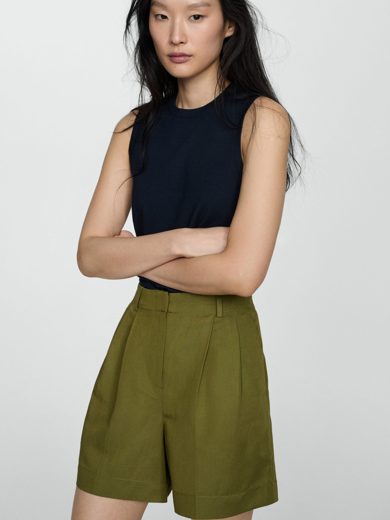 Шорты MANGO модель 67059229_37 Фото