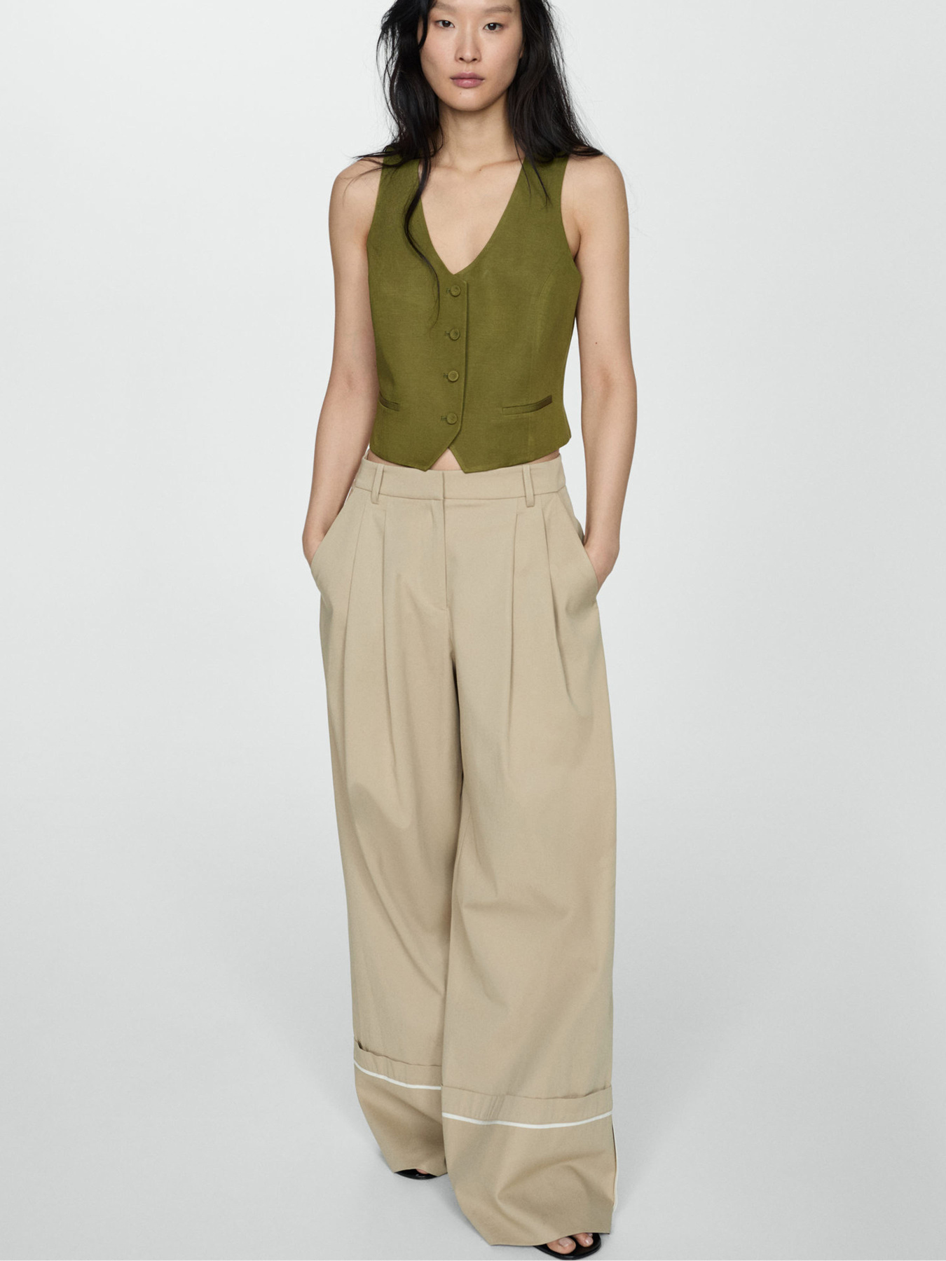 Класичний жилет MANGO модель 67069229_37 Фото