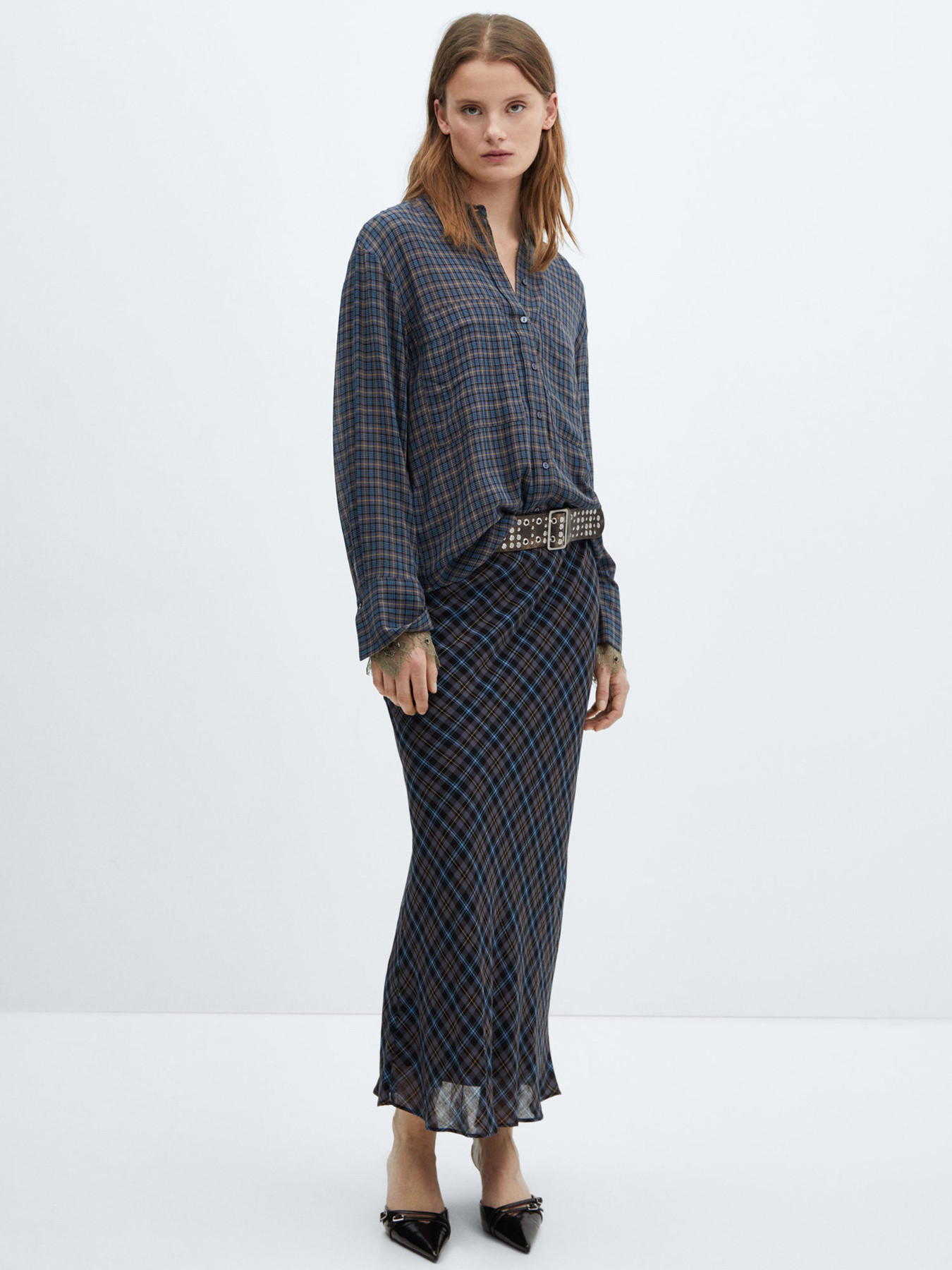 Рубашка повседневная MANGO модель 67084062_52 Фото