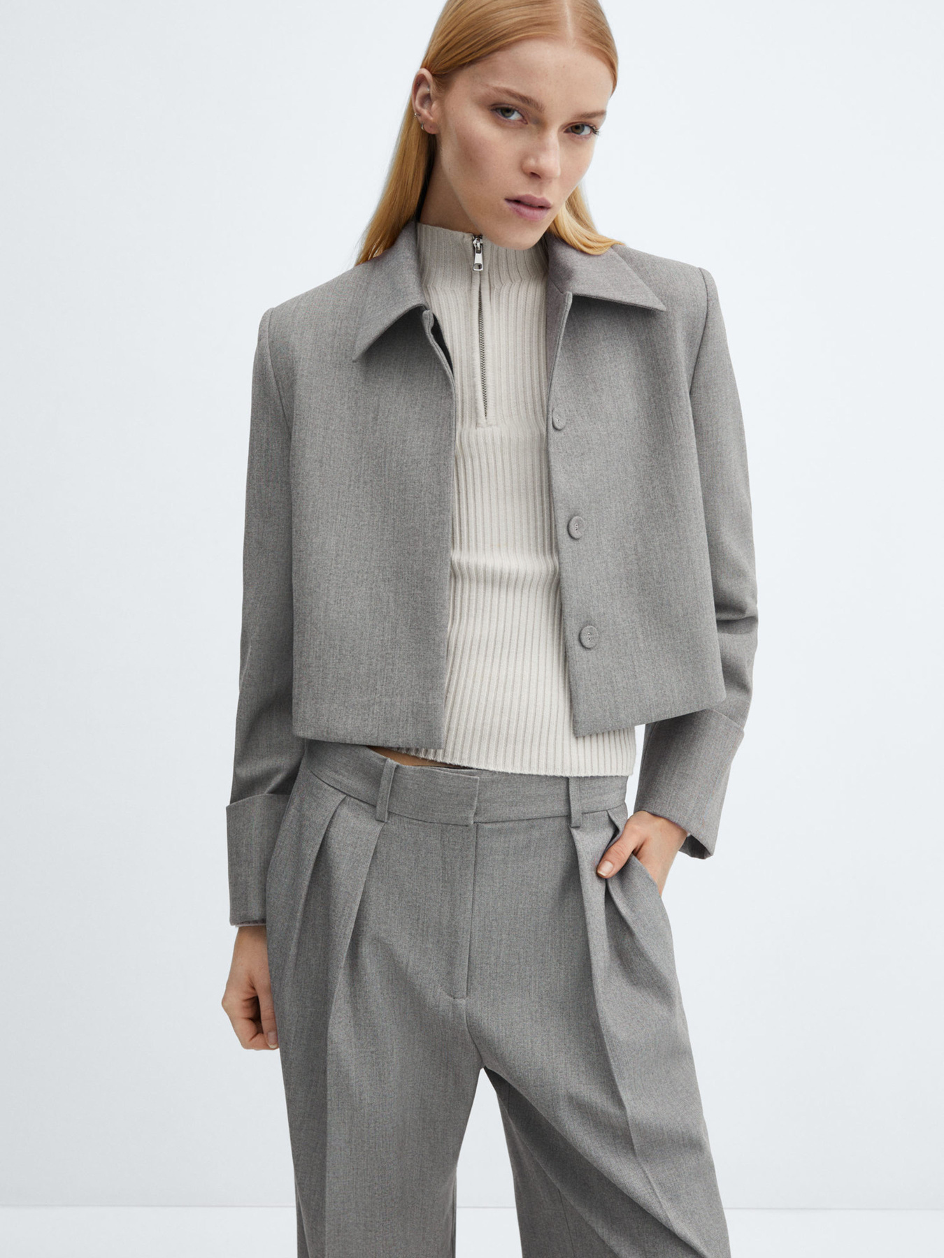 Штани класичні MANGO модель 67084454_92 Фото