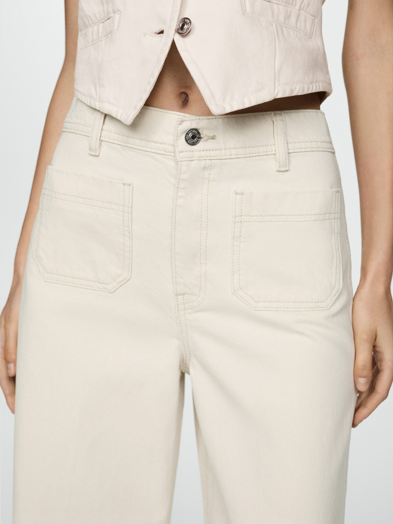 Широкие джинсы MANGO модель 67097129_2 Фото