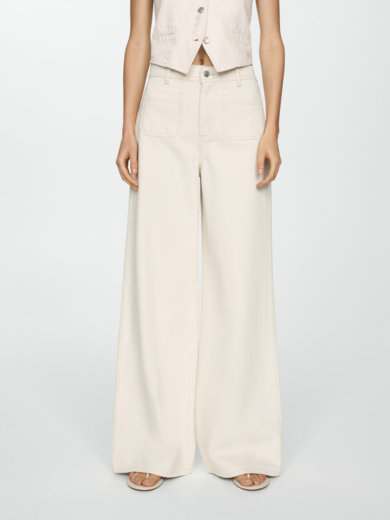 Широкі джинси MANGO модель 67097129_2 Фото