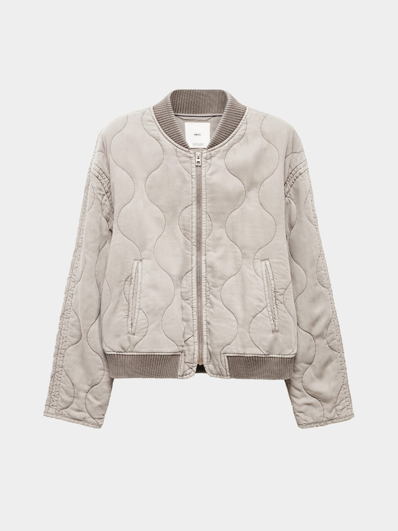 Бомбер MANGO модель 67954785_91 Фото