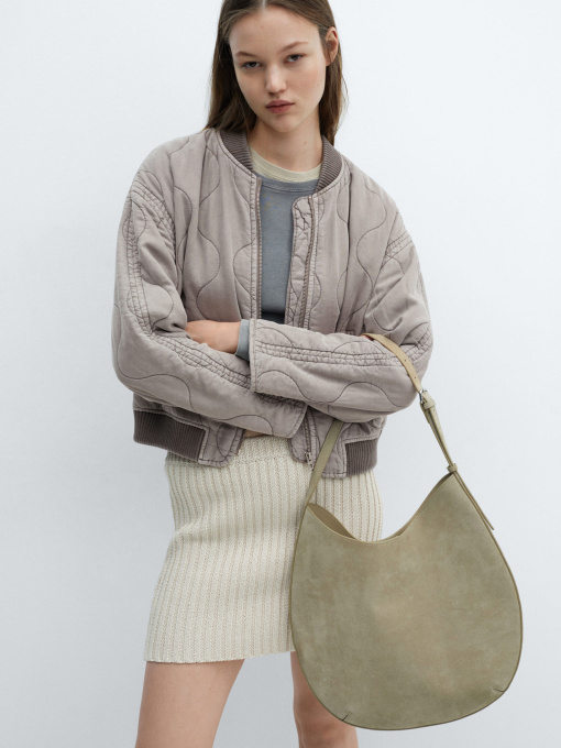 Бомбер MANGO модель 67954785_91 Фото