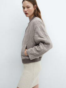 Бомбер MANGO модель 67954785_91 Фото