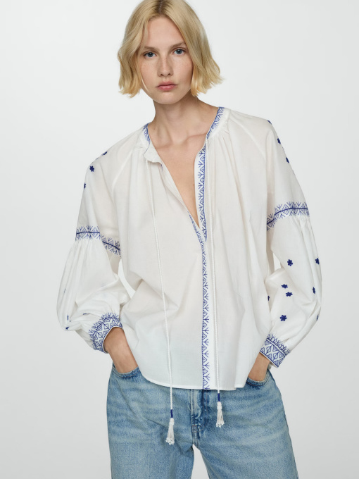 Вишита сорочка MANGO Proli модель 67008651_2 Фото