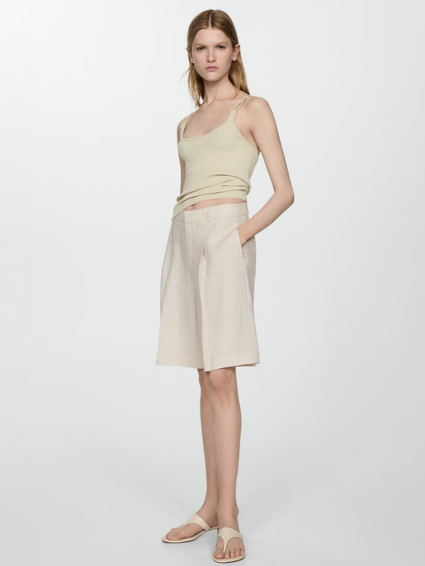 Шорты MANGO Como модель 67047147_6 Фото