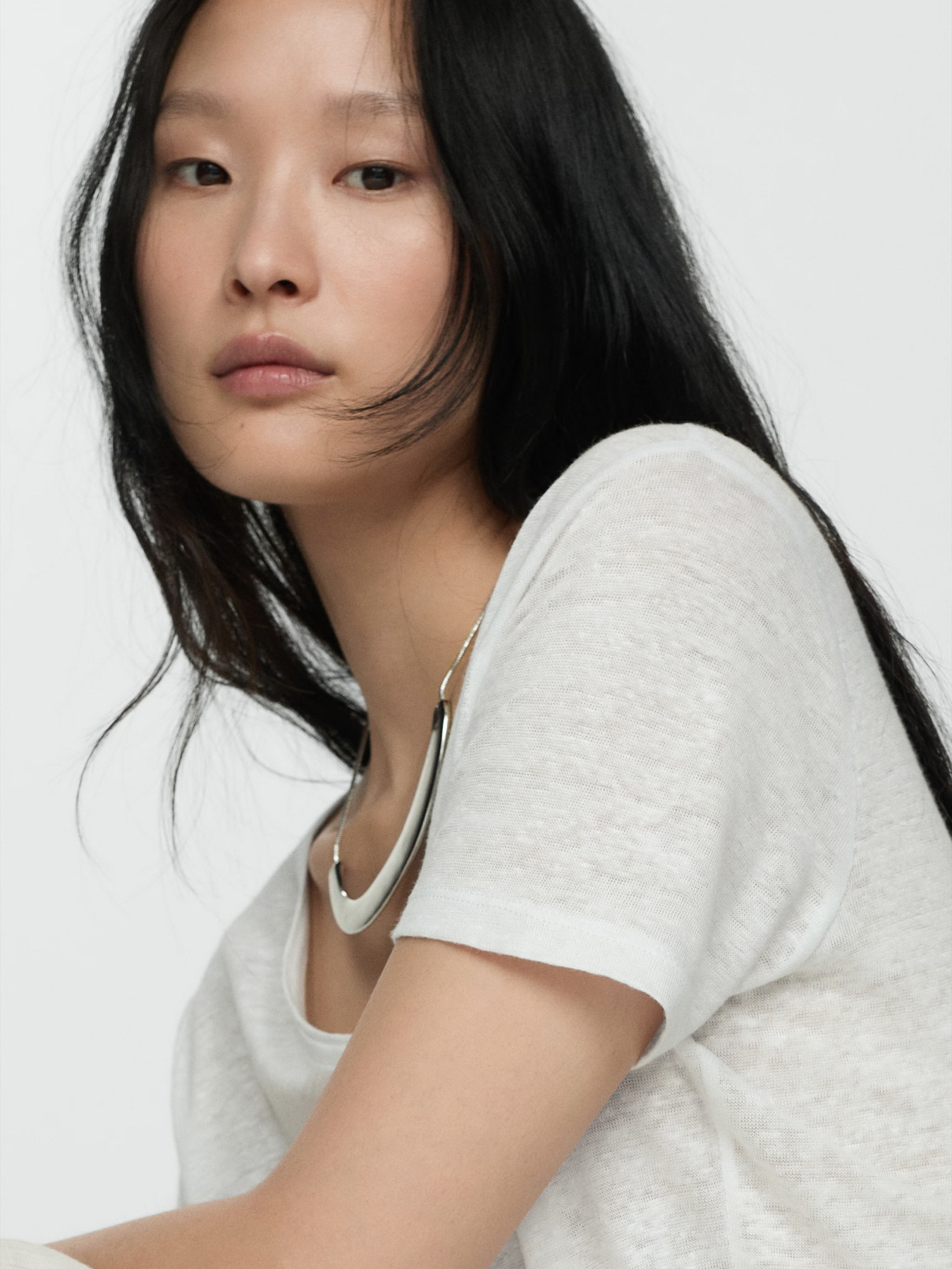 Футболка MANGO Linito модель 77020583_1 Фото