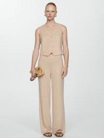 Классический жилет MANGO Peach модель 77060361_8 Фото