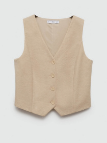 Классический жилет MANGO Peach модель 77060361_8 Фото