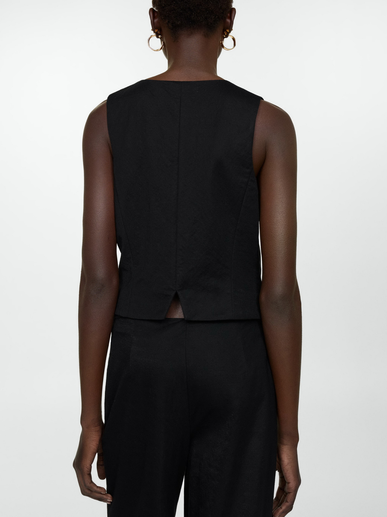 Жилет классический MANGO Peach модель 77060361_99 Фото