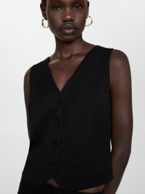 Жилет классический MANGO Peach модель 77060361_99 Фото