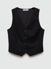 Жилет классический MANGO Peach модель 77060361_99 Фото