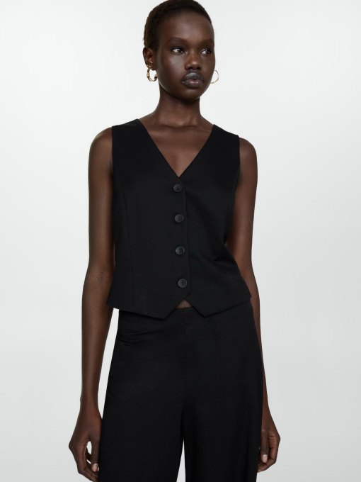 Жилет классический MANGO Peach модель 77060361_99 Фото