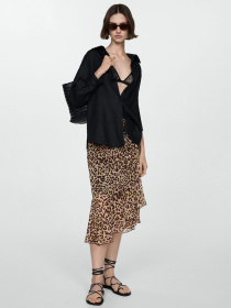 Спідниця міді MANGO Leo модель 77010378_99 Фото