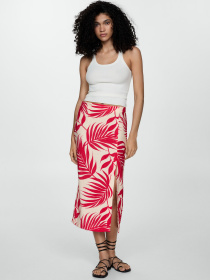 Спідниця міді MANGO Hawai модель 77040349_5 Фото